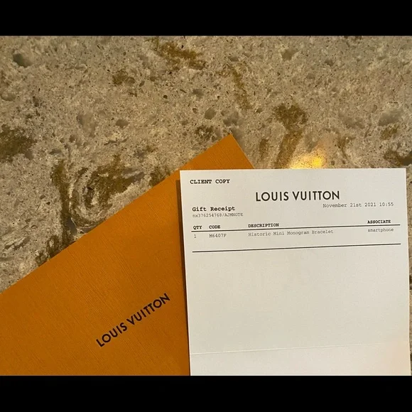 Louis Vuitton Gold and Brown Bracelet - Picture 9 of 9